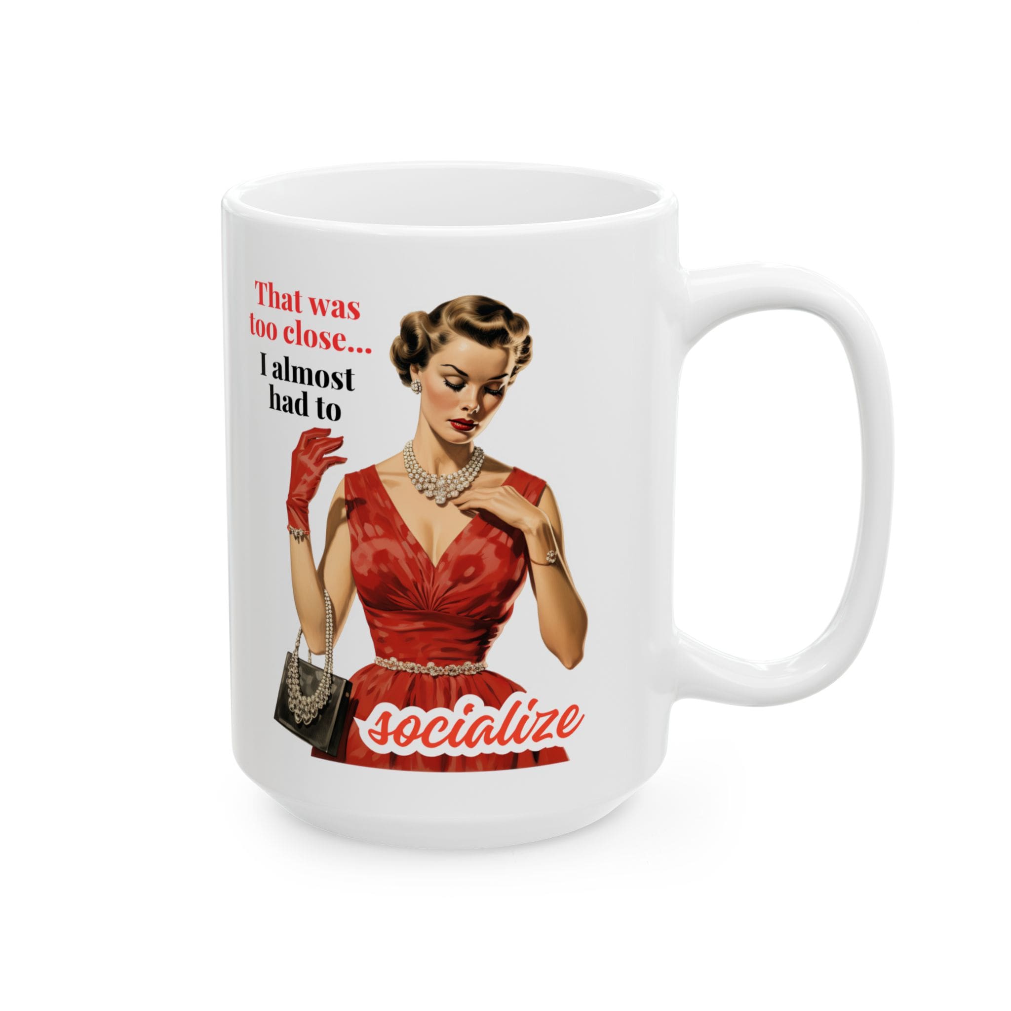 I Almost Had To Socialize Mug v4 - Internal Dialogue - Image 8