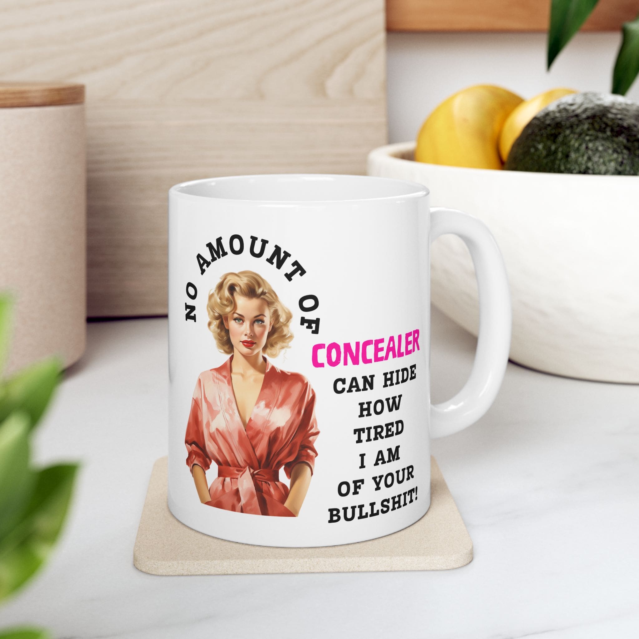 No Amount of Concealer Can Hide Mug v3 - Glamour Giggles - Image 2