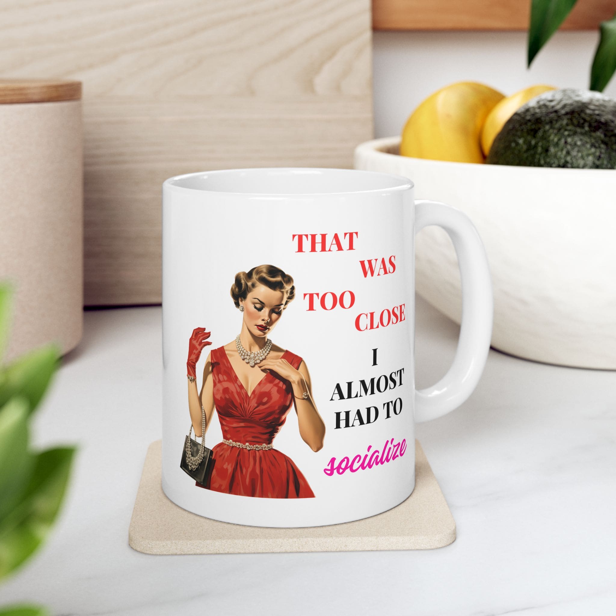 I Almost Had To Socialize Mug v4 - Internal Dialogue - Image 2