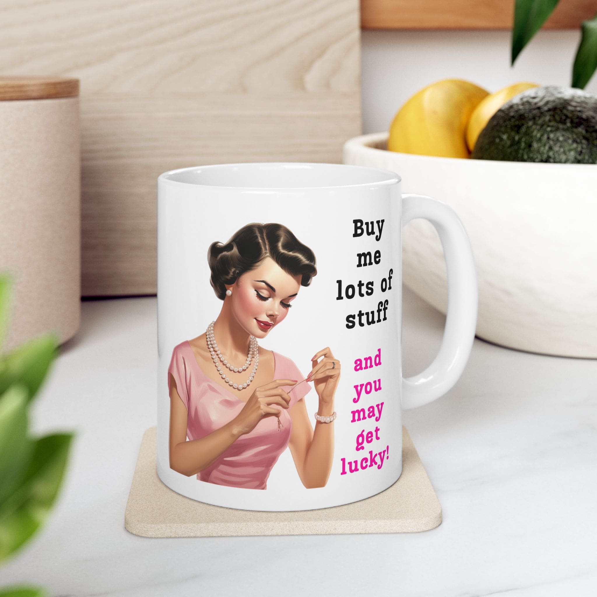 Buy Me Lots Of Stuff Mug v1 - Snark & Sanity - Image 2