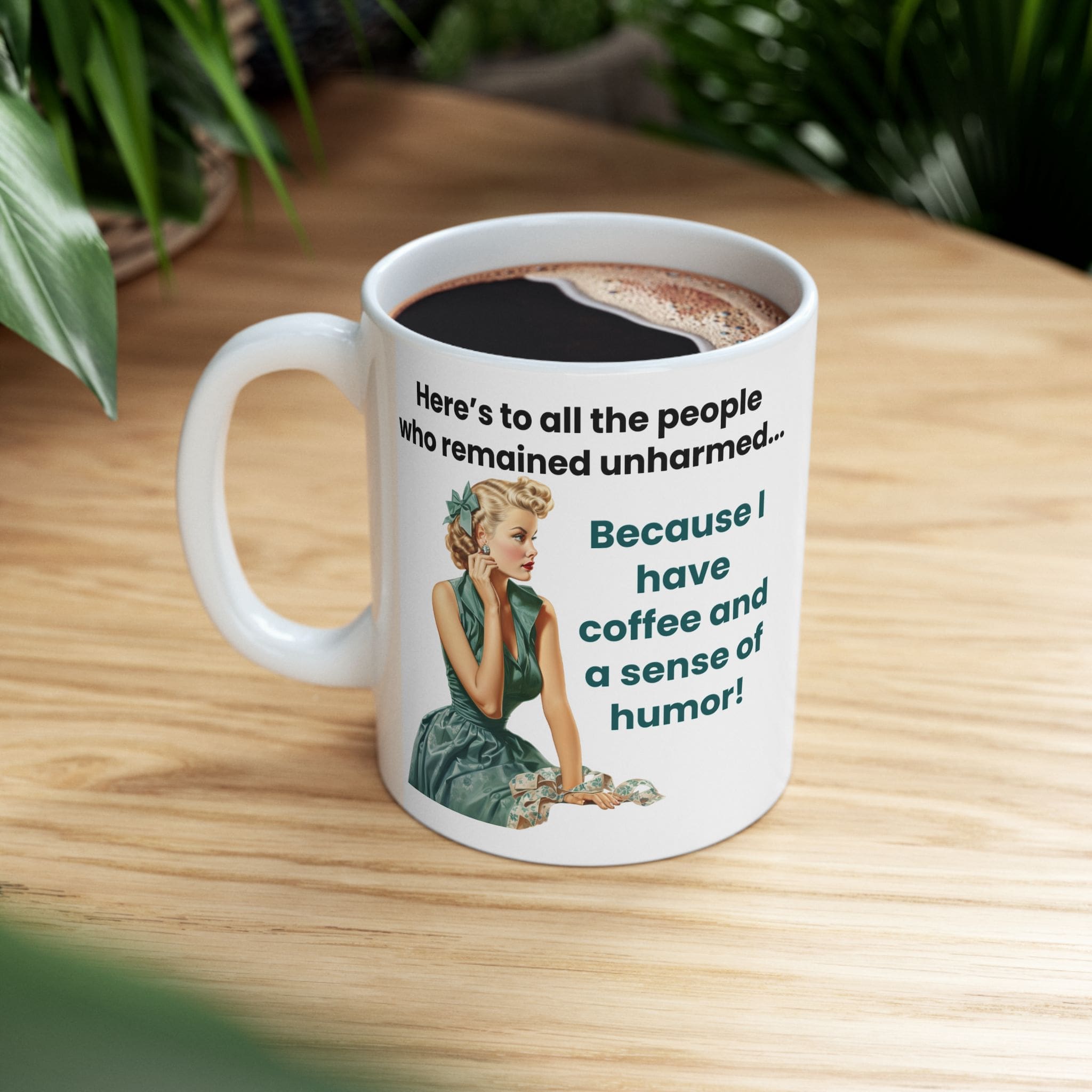 Coffee And Sense of Humor Mug v1 - Cup of Clarity - Image 3