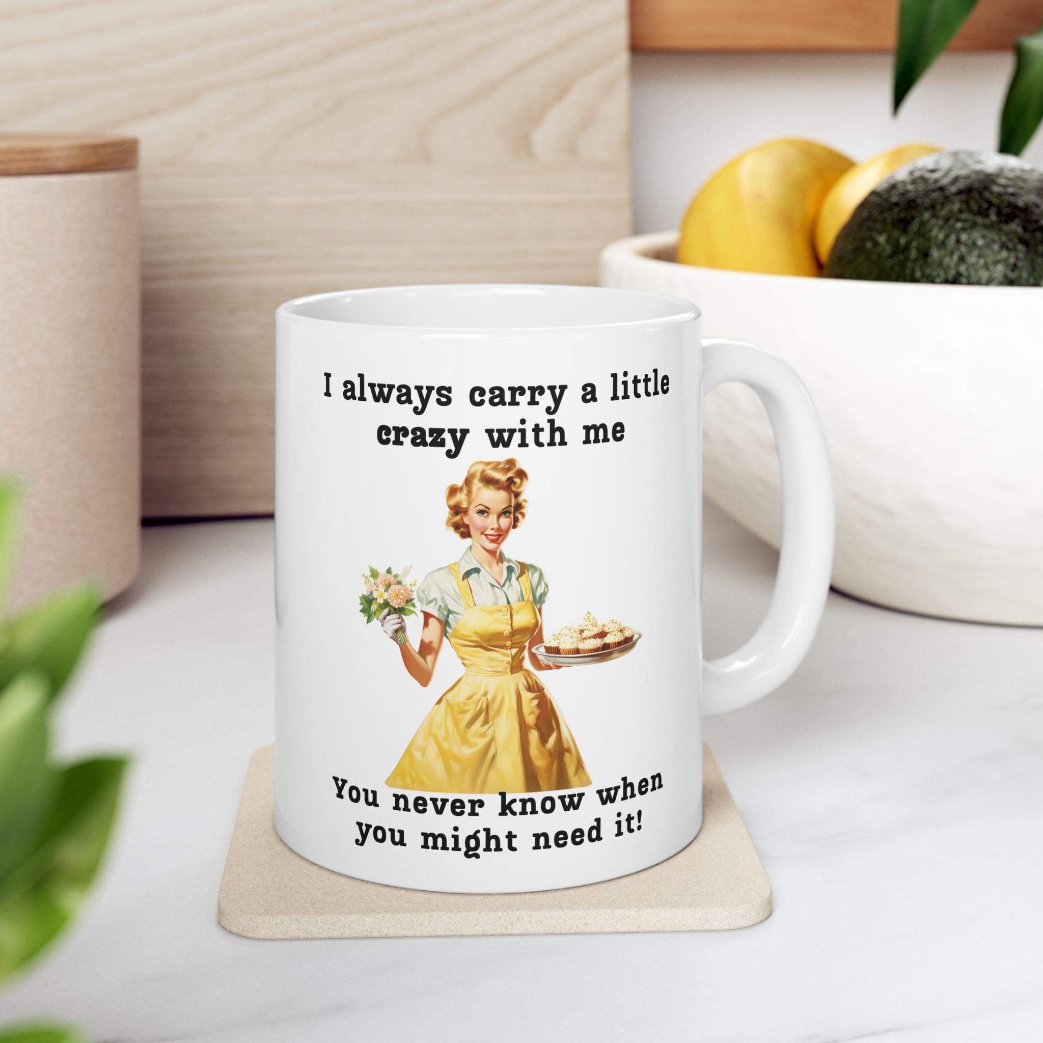 I Always Carry a Little Crazy With Me Mug v1 - Glamour Giggles - Image 2