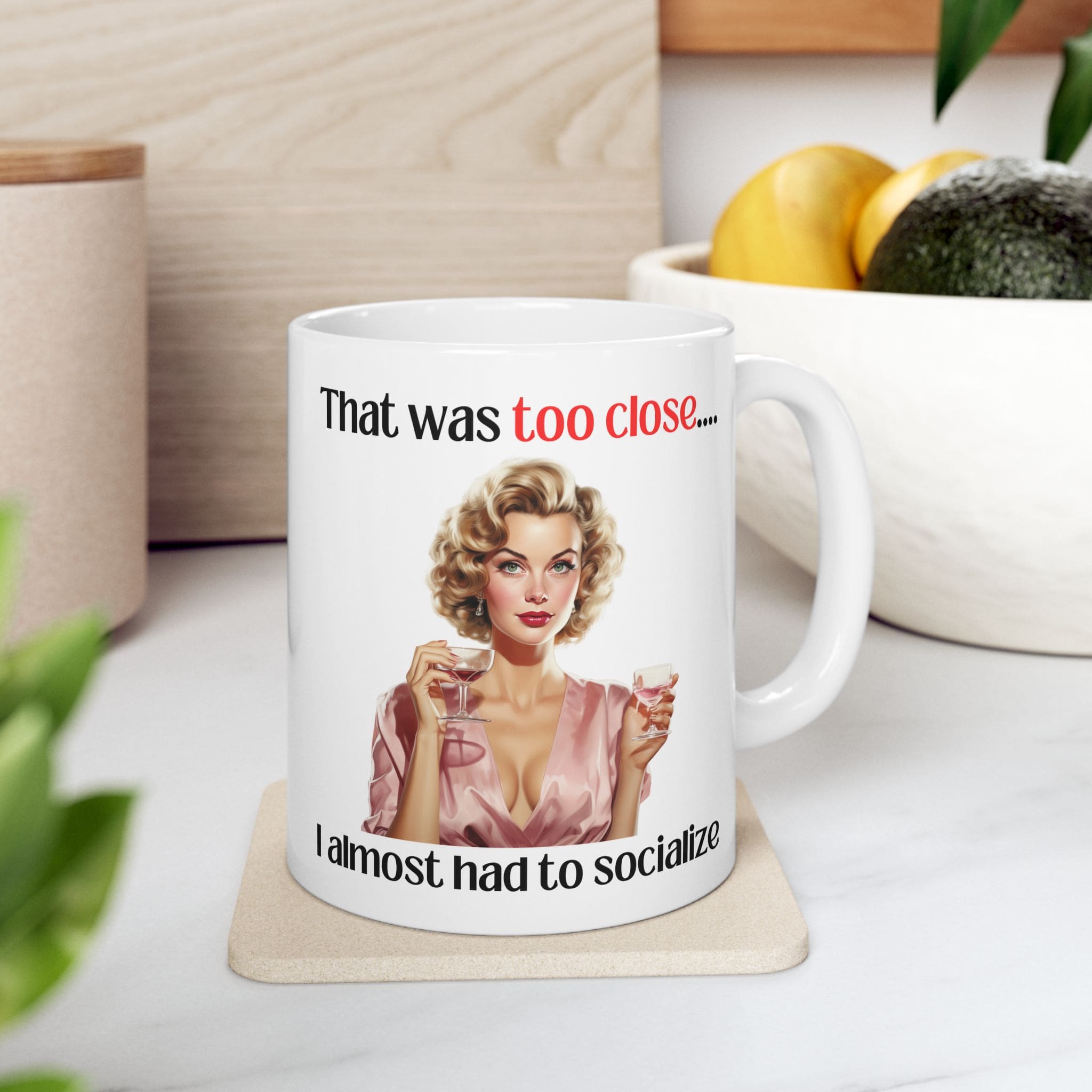 I Almost Had To Socialize Mug v1 - Internal Dialogue - Image 2