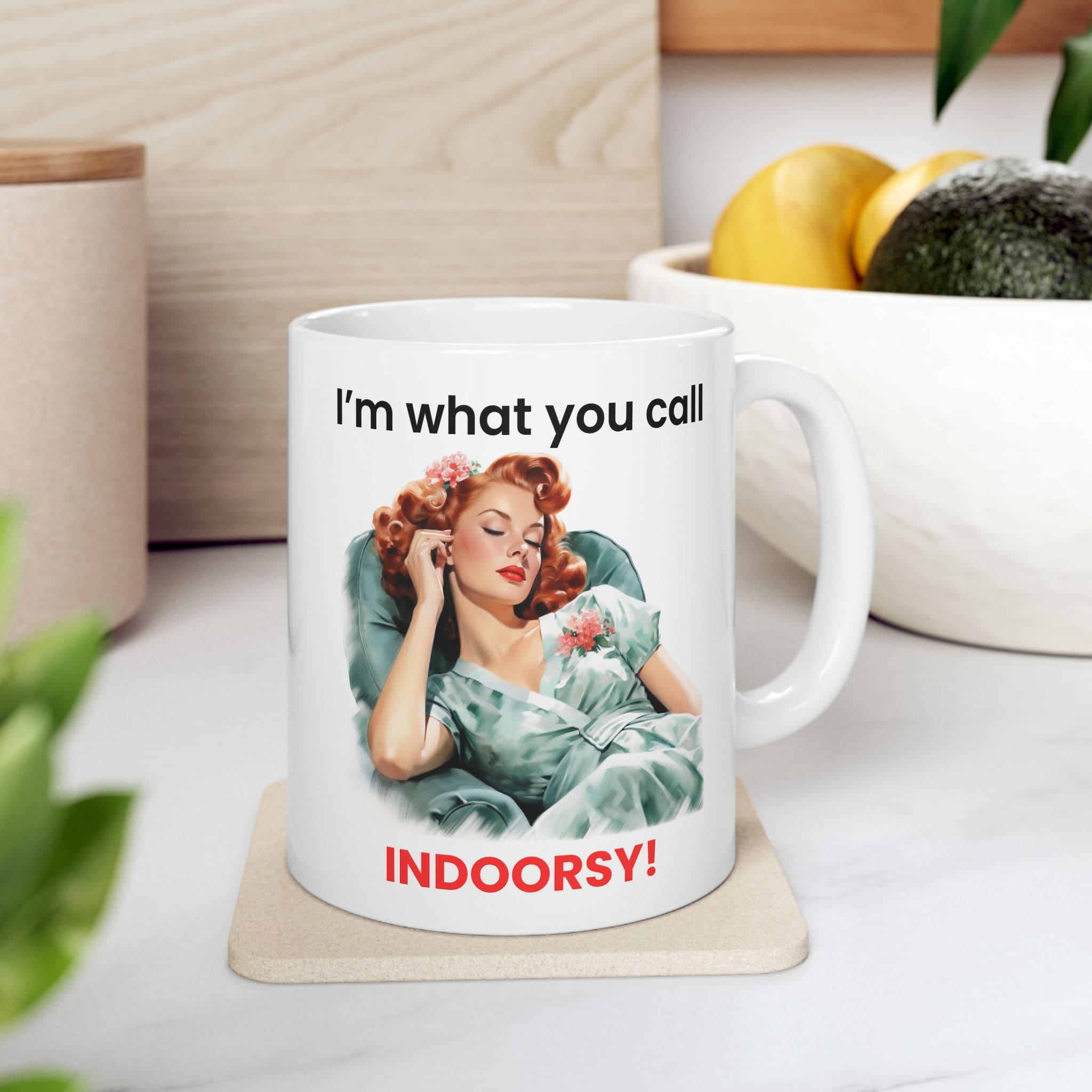 I'm What You Call Indoorsy Mug v3 - Glamour Giggles - Image 2