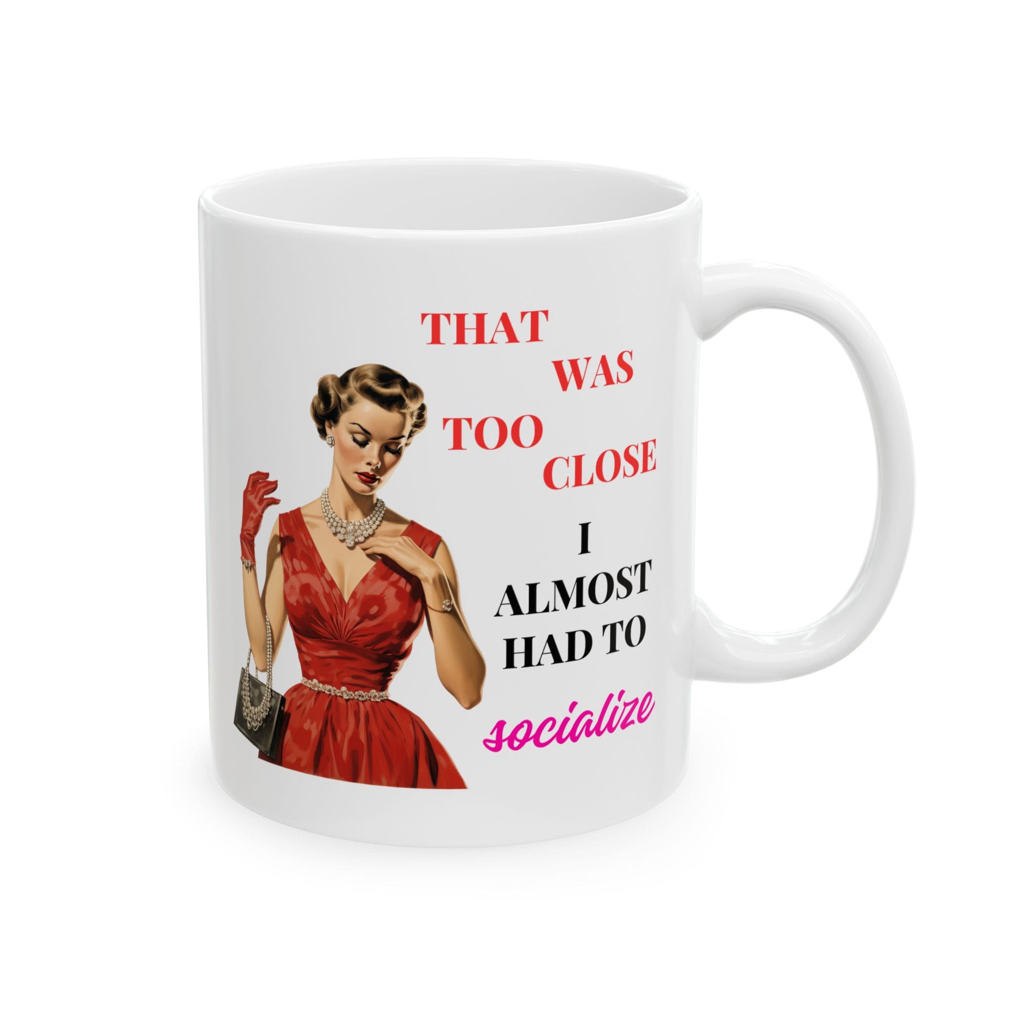 I Almost Had To Socialize Mug v4 - Internal Dialogue - Image 5