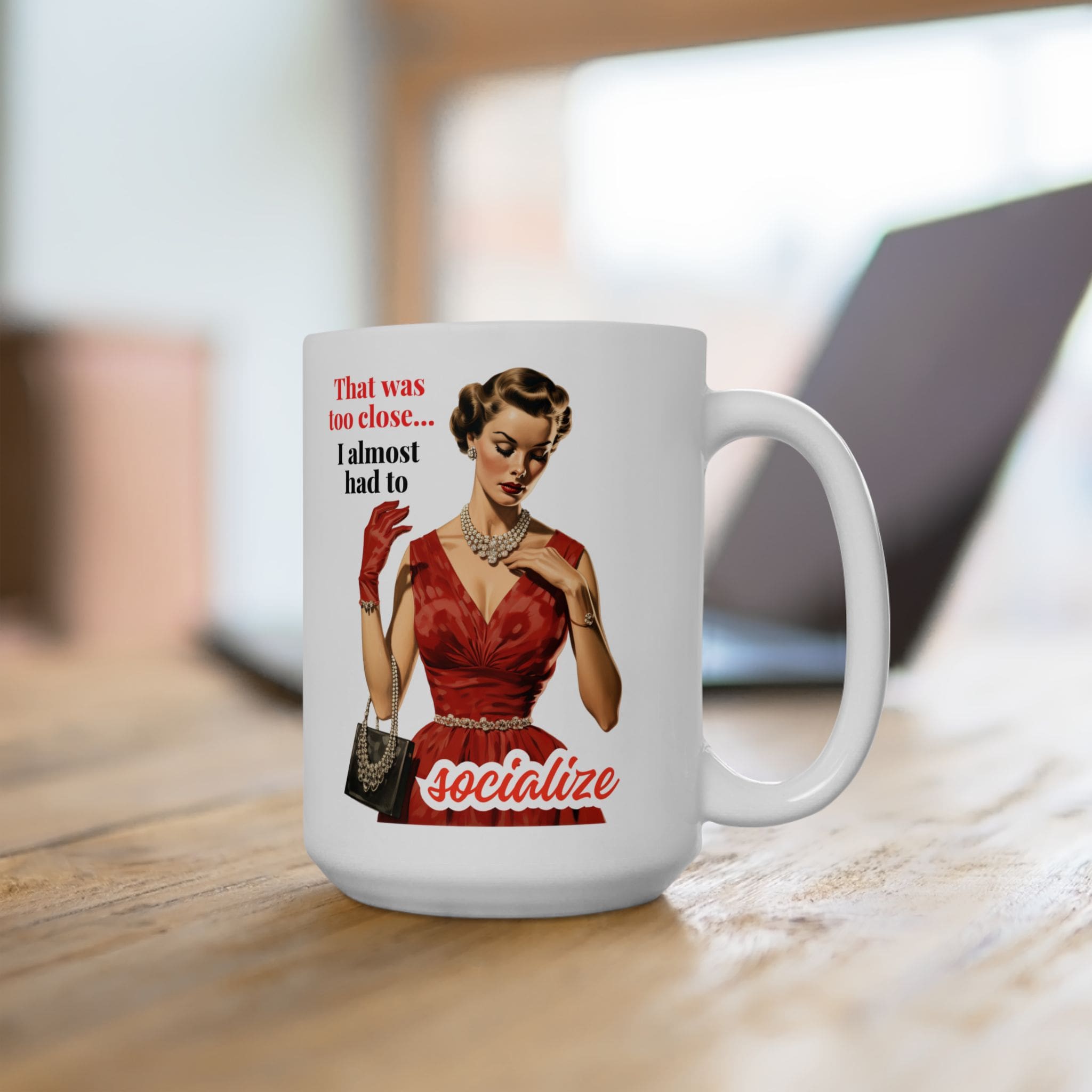 I Almost Had To Socialize Mug v4 - Internal Dialogue - Image 9