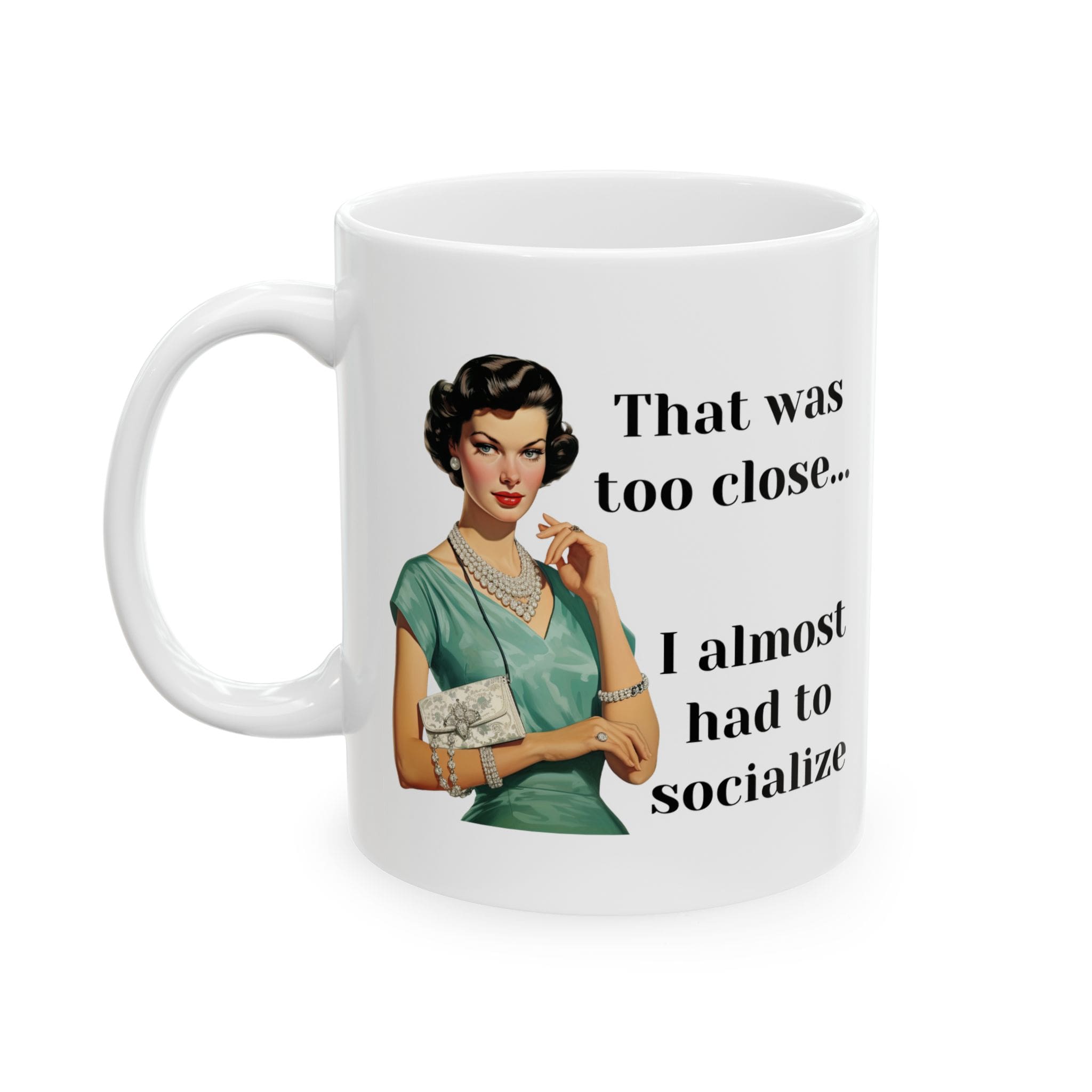 I Almost Had To Socialize Mug v1 - Internal Dialogue - Image 4