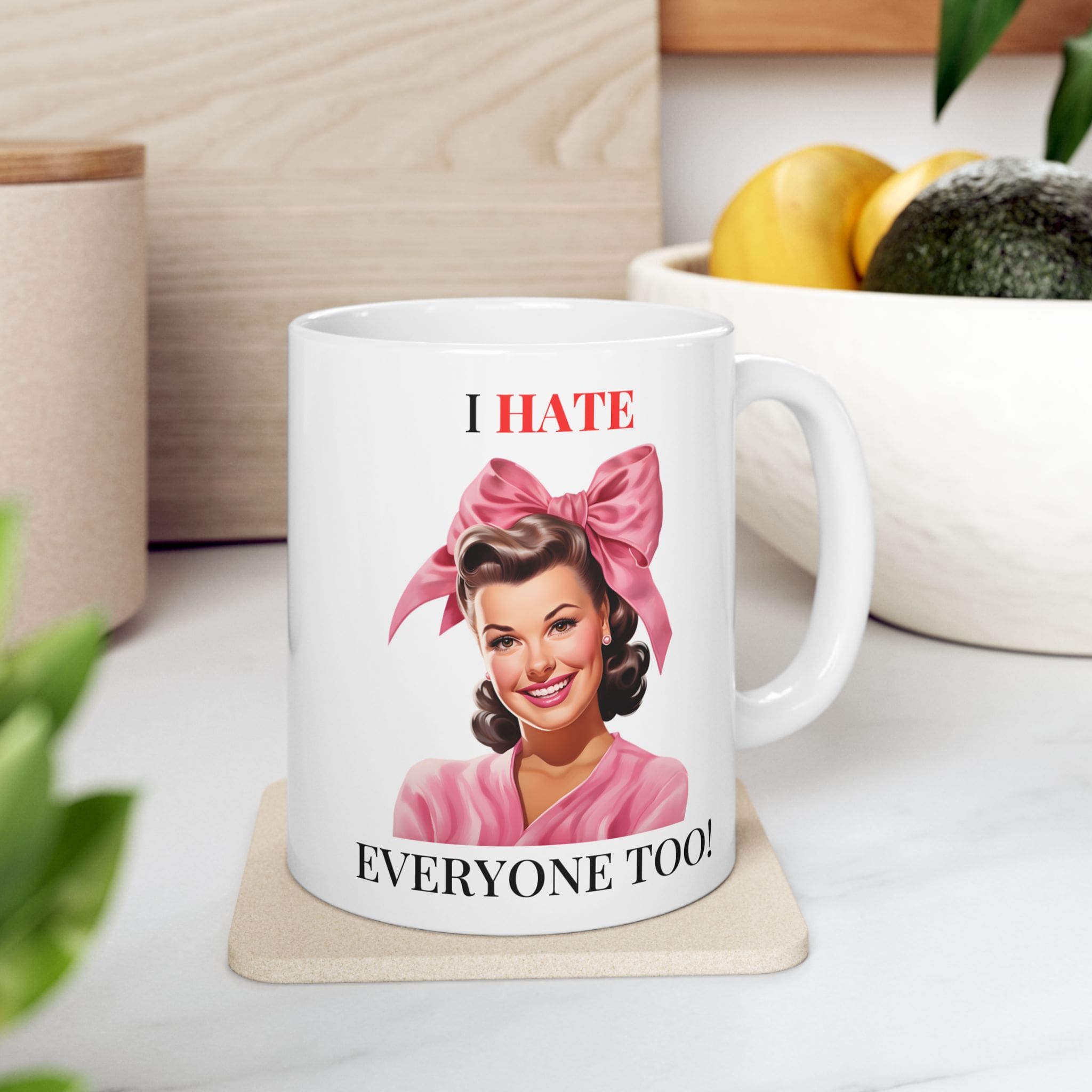 I Hate Everyone Too Mug v1 - Snark & Sanity - Image 2