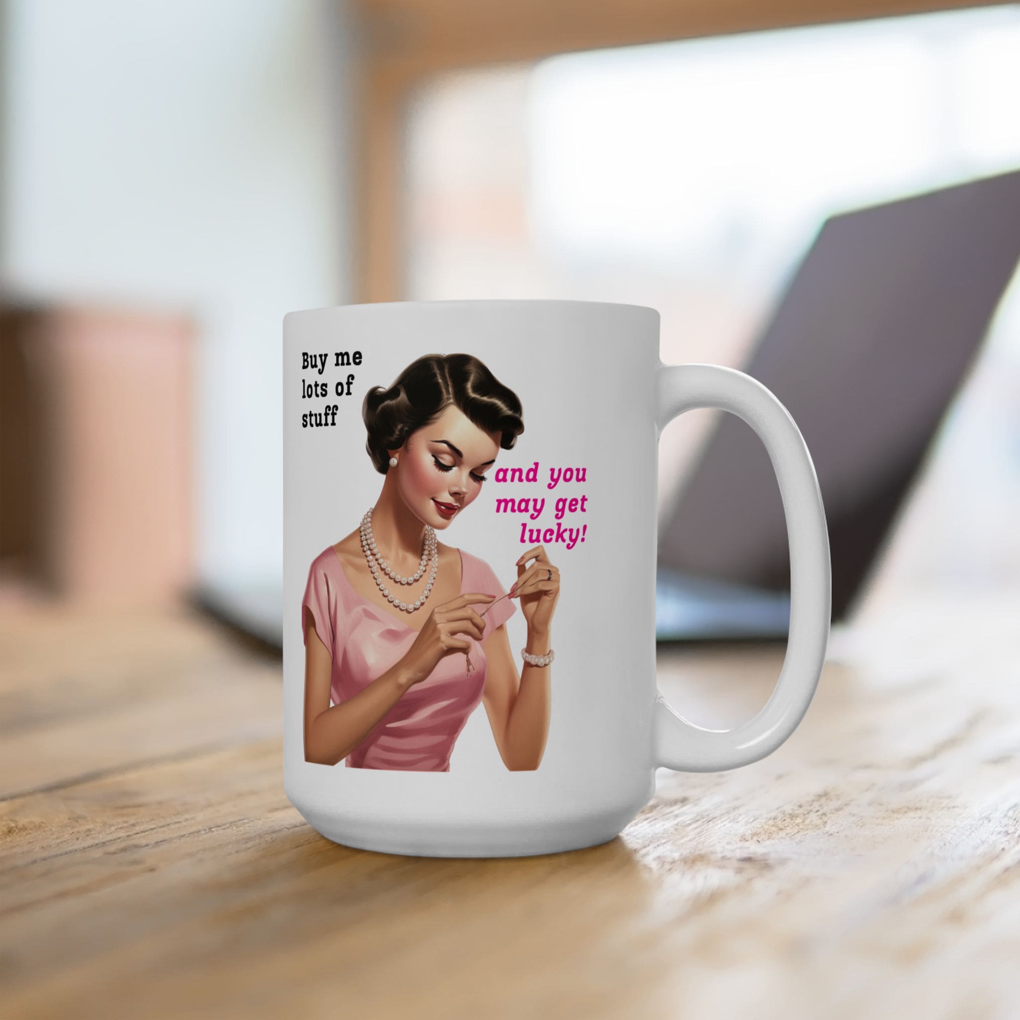 Buy Me Lots Of Stuff Mug v1 - Snark & Sanity - Image 9