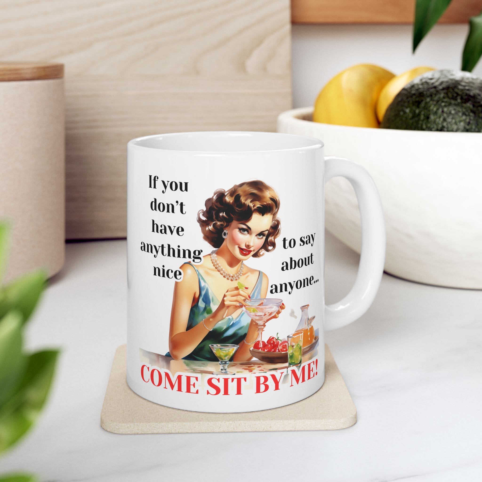 Come Sit By Me Mug v2 - Snark & Sanity - Image 2